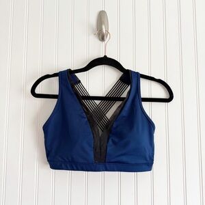 Victoria Secret Sport Large Blue Mesh Racerback Bra